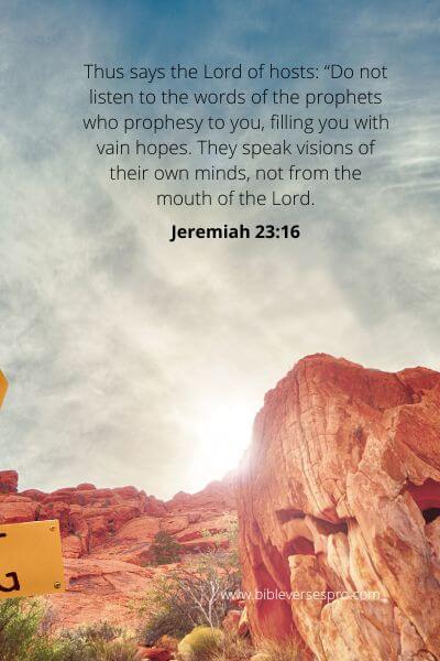 Jeremiah 23-16 - Vision without Direction.